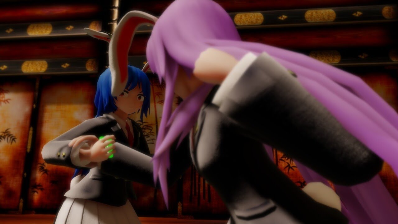 【Touhou MMD】Reisen vs Seiran
