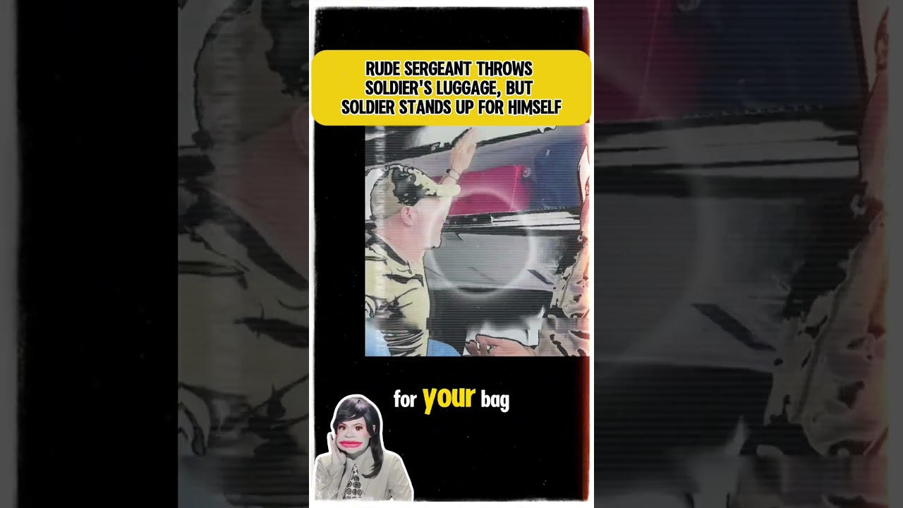 Rude Sergeant Throws Soldiers Luggage but Soldier Stands up for Himself 1