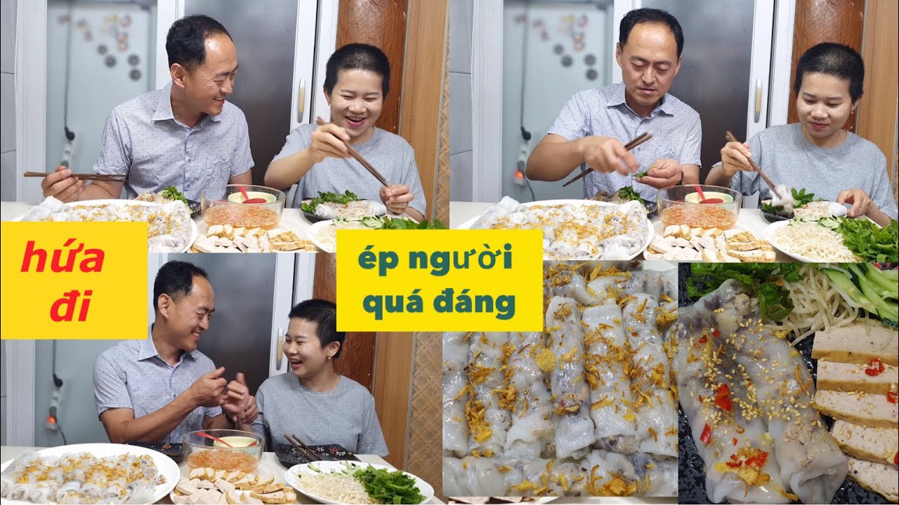 Bánh  Cuốn chiều mưa của vợ Chồng Hàn Việt
