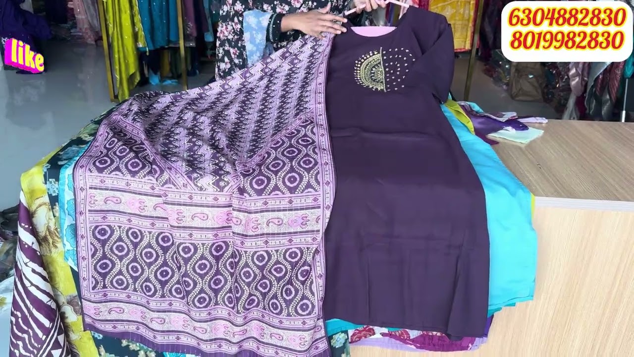 999/- తకువ ధరలో Most trending Designer Partywear 3pc sets & Anarkali dresses కొత్త  షాప్ నుండి