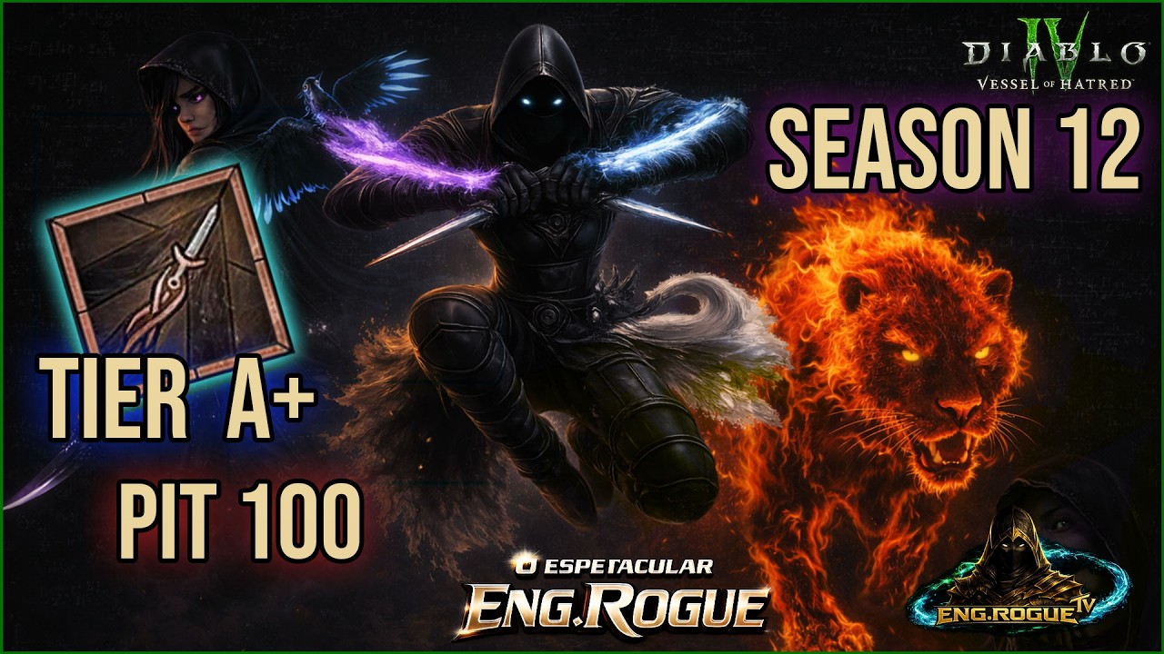 Blade shift Rogue Build (Lâminas Ágeis) – Tier A+ Pit 100 | Season 12 Diablo IV