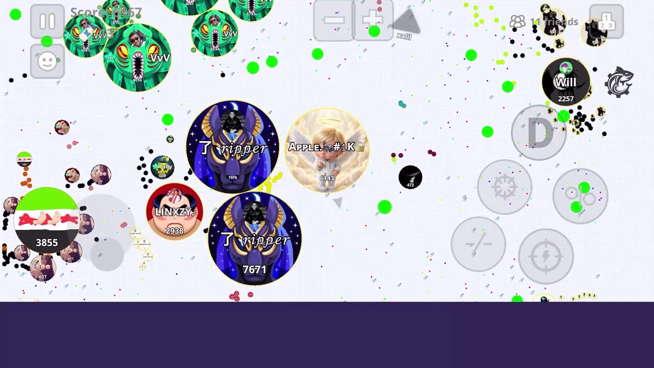 ⛔Agar.io Server⛔ Agario on Mobile with #bots  #AppleAgarLive #Live #Agario #giveaway #100