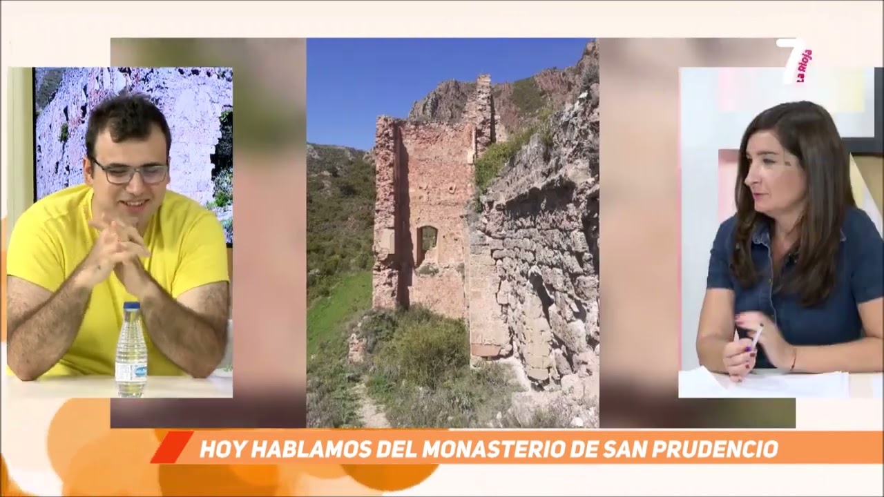 Reportaje en La 7 de La Rioja (16-08-2023) Monasterio de San Prudencio Monte Laturce