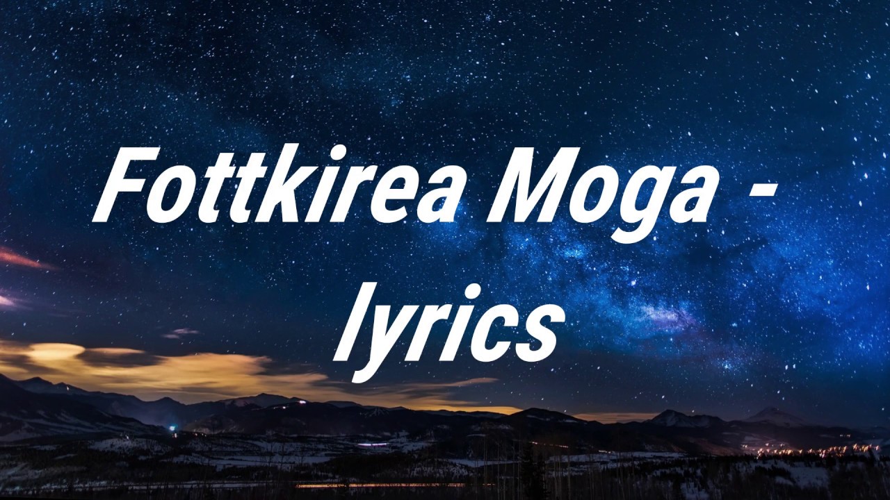 Fottkirea Moga -Lyrics(Konkani Song)