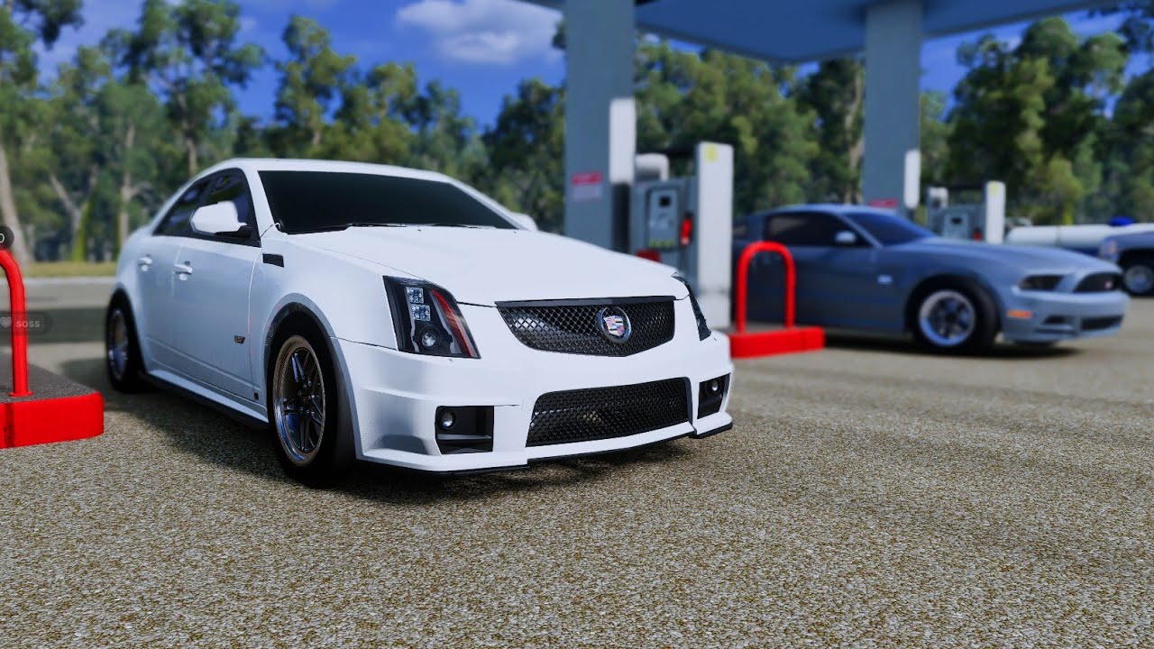 BeamNG Online: TX Highway Street Roll Racing| Twin Turbo 10Speed CTS-V Takes On 1100HP Cars!