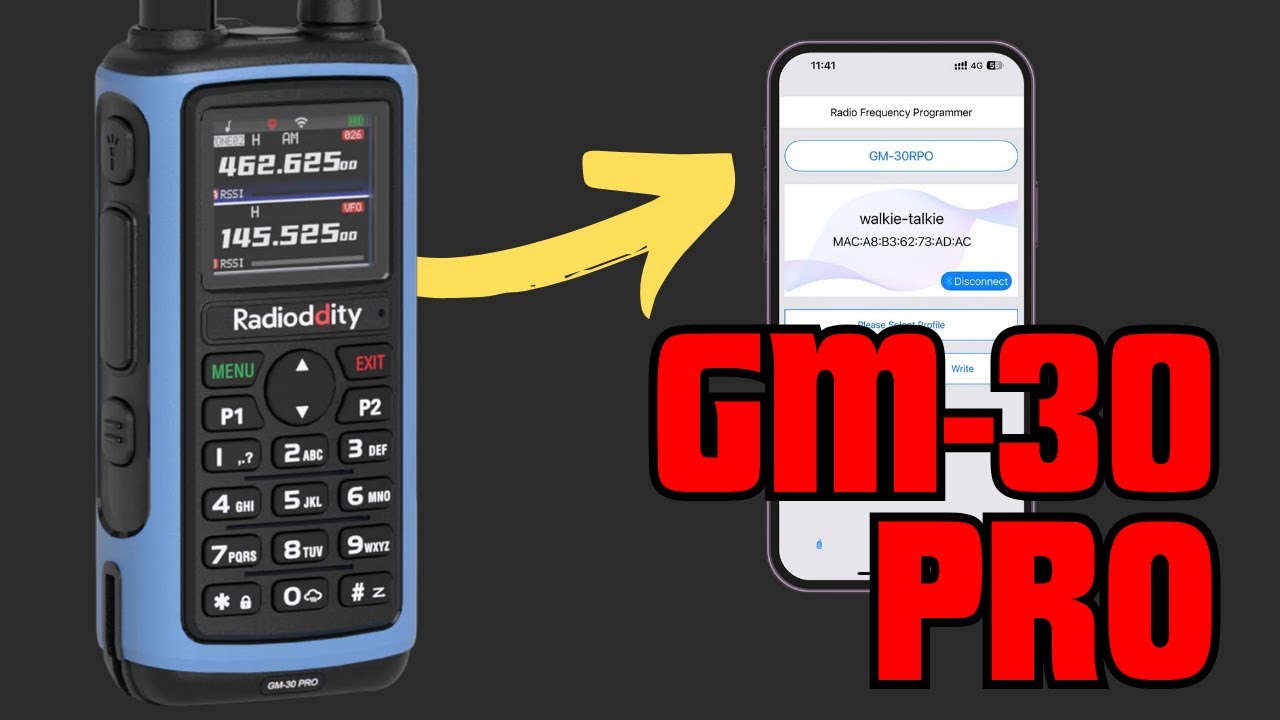 Радиостанция Radioddity GM30 Pro с поддержкой Bluetooth нового поколения