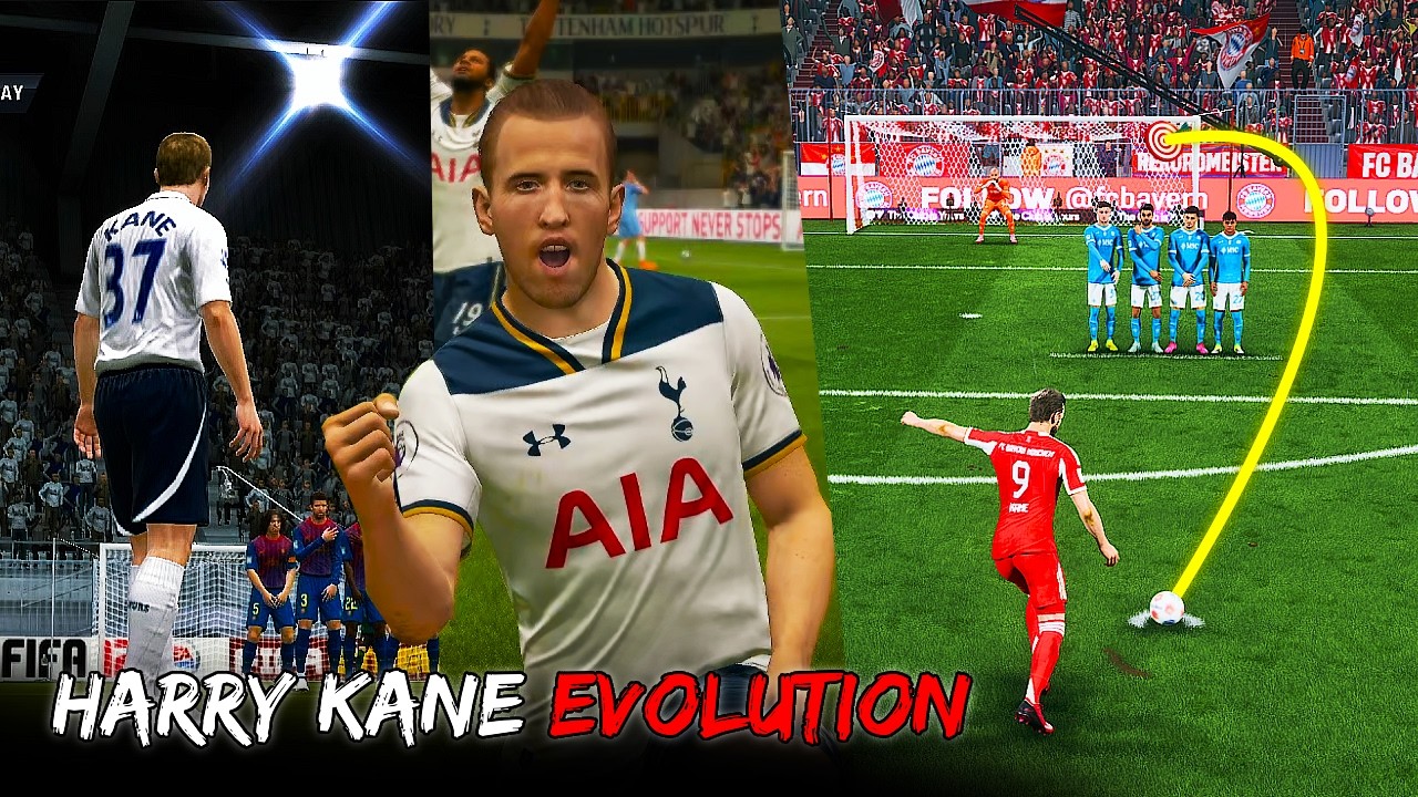 Эволюция штрафных ударов Гарри Кейна: от FIFA 12 до EA FC 26 🎯