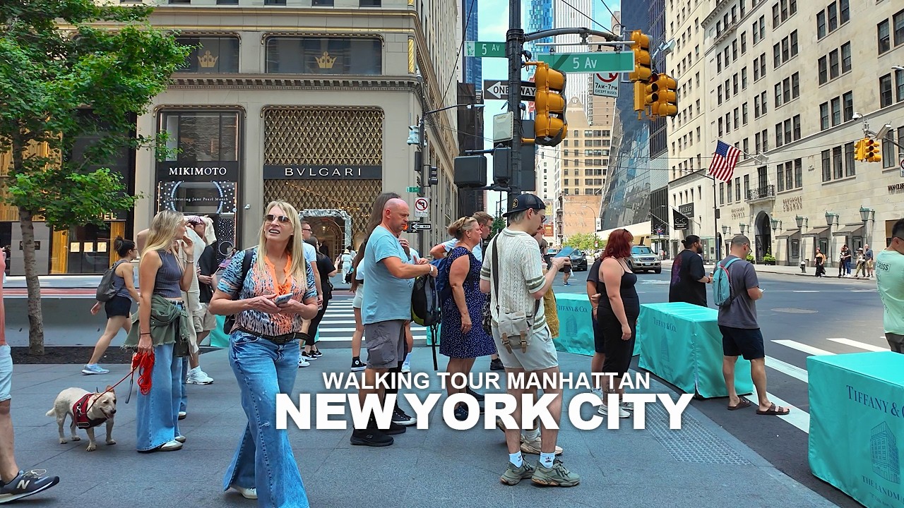 NEW YORK CITY WALKING TOUR MANHATTAN 34th Street, 7th Avenue, Broadway, Union Square, 5th Avenue, 4K