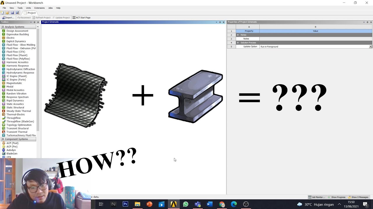 ANALYSIS COMPOSITE + METAL USING ANSYS ACP (Basic Composite)