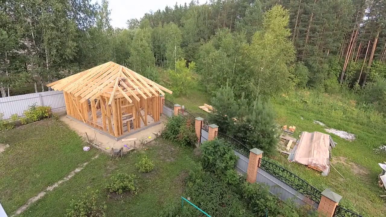 Баня Каркас 23.07.20 Доделываю нарожники