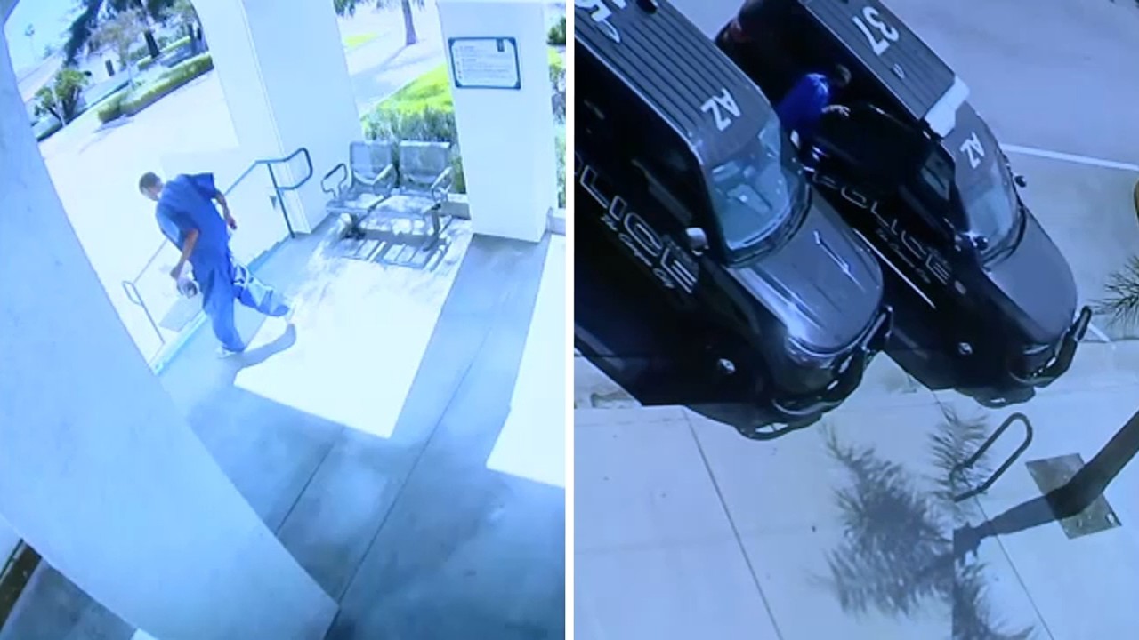 На видео запечатлен момент, когда мужчина сел в незапертую патрульную машину за несколько дней до...