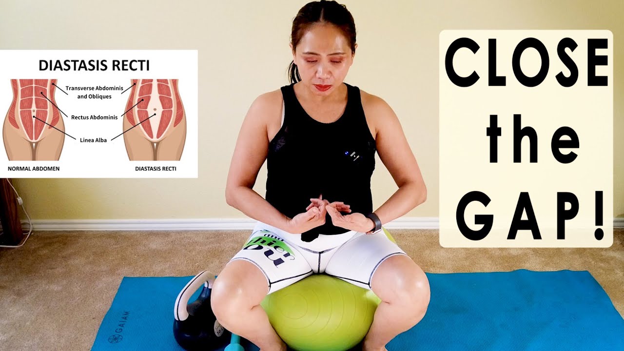 Diastasis Recti Separation of the Abs! Sitting and Standing Core Close the GAP Exercises