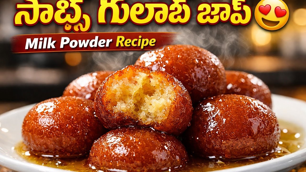 చిన్న ట్రిక్‌తో పర్ఫెక్ట్ గులాబ్ జామ్ | Milk Powder Recipeక్రాక్ లేకుండా సూపర్ సాఫ్ట్ గులాబ్ జామ్ 😋