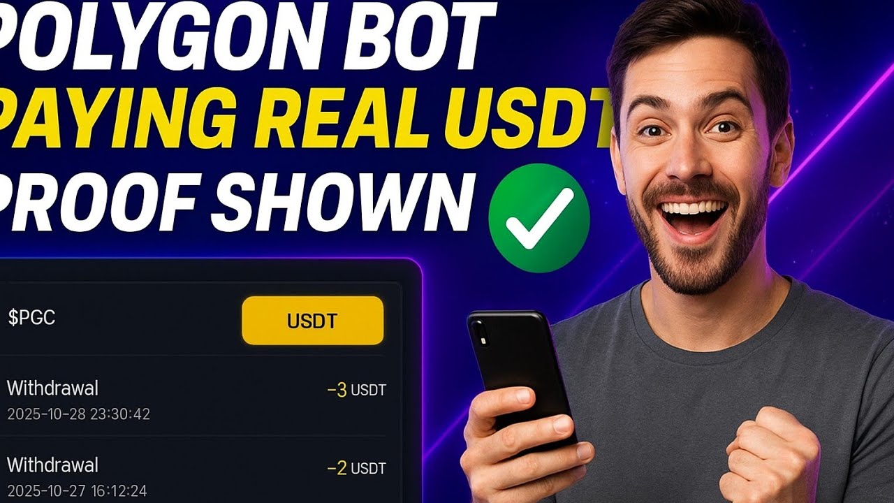 Polygon Bot | Earn Free $PGC & Swap to USDT Instantly | Legit Telegram Bot Without Investment 2025