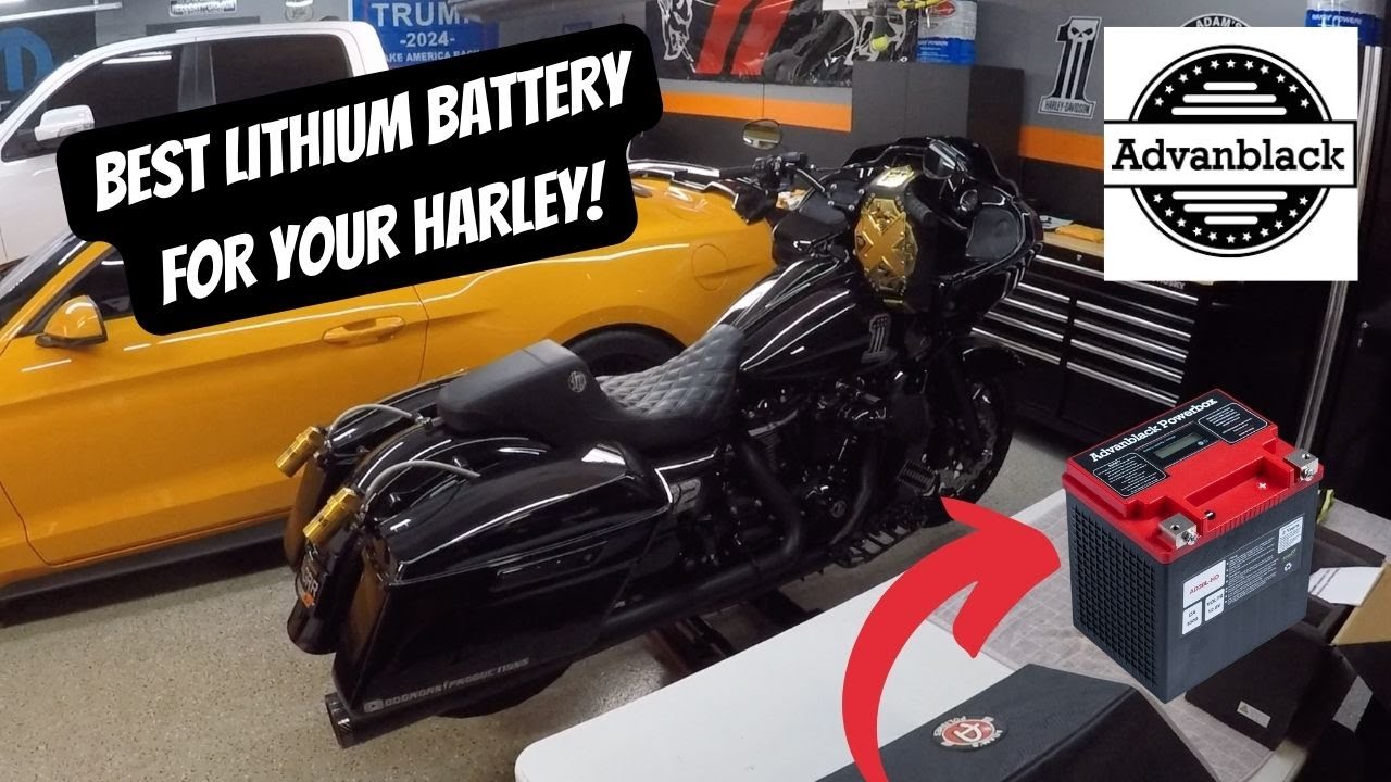 ADVANBLACK LITHIUM BATTERY INSTALLED IN MY HARLEY DAVIDSON ROAD GLIDE! *SUPER LIGHT*