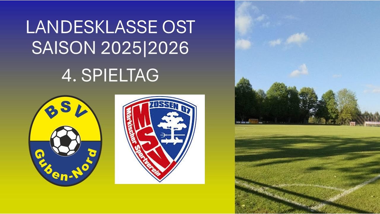 ⚽️ Knoten geplatzt - BSV Guben Nord schlägt MSV Zossen | Landesklasse Ost 4. Spieltag 💙💛