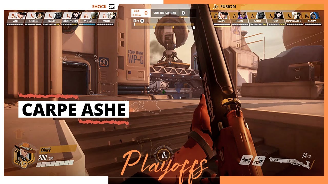 CARPE ASHE POV | Playoffs Winners Final | Philadelphia Fusion vs San Fransisco Shock | OWL S2020