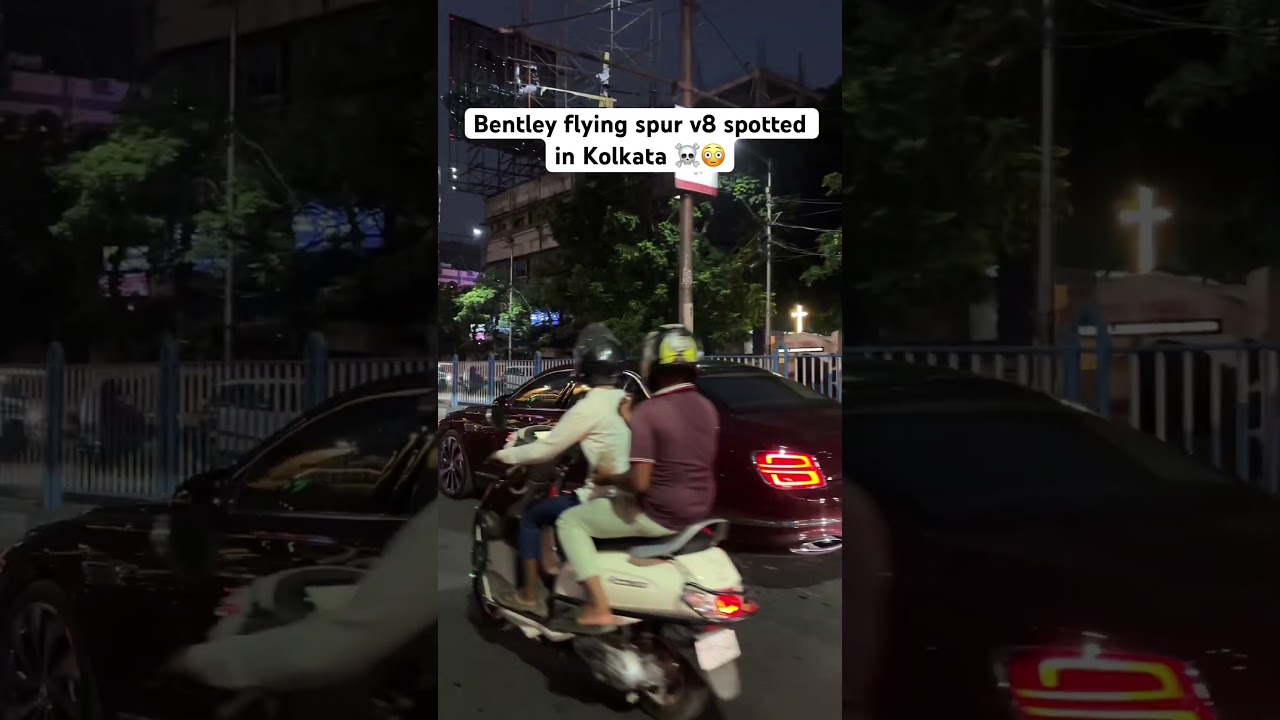 Bentley flying spur v8 spotted in Kolkata ☠️😳 #carskolkata #shorts #viral #trending #fyp