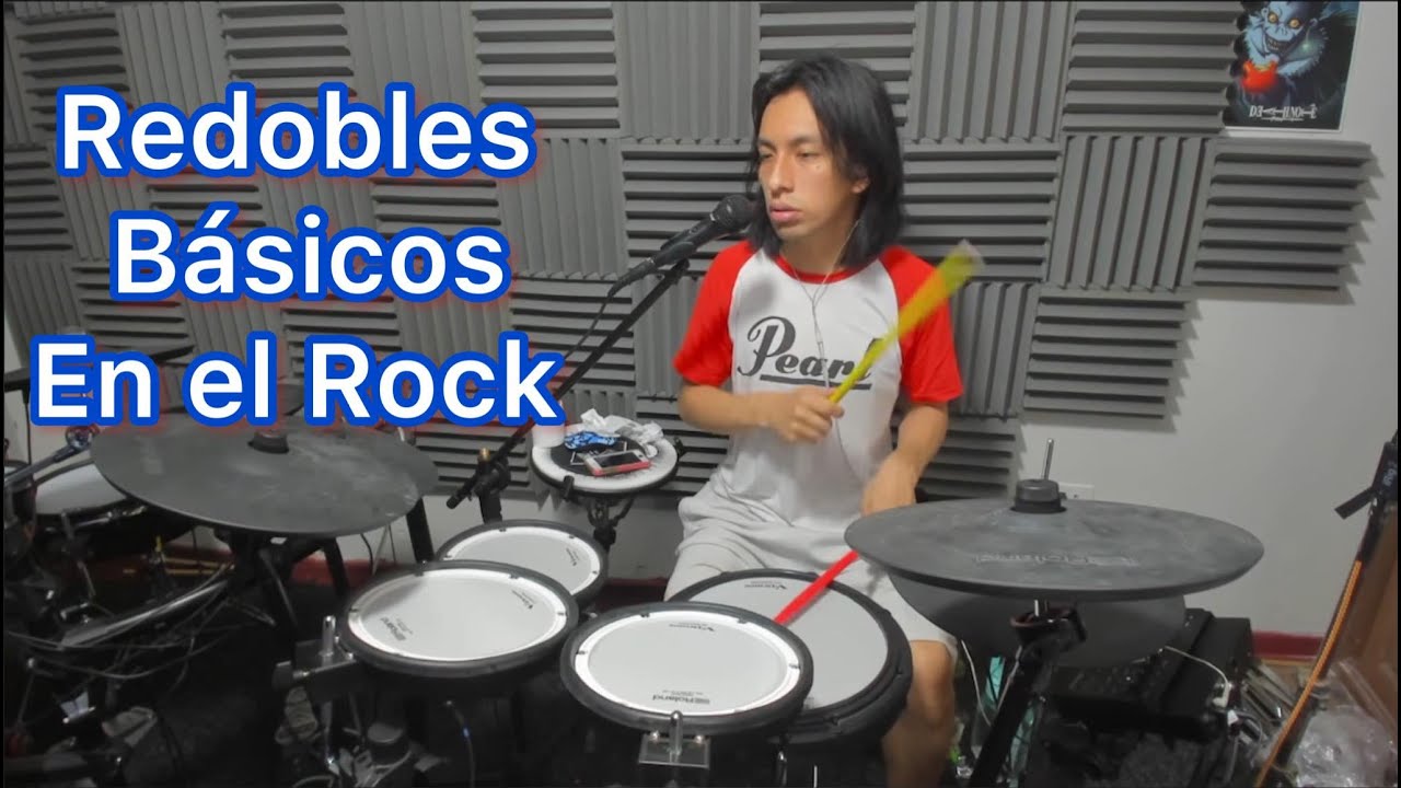 Redobles de Bateria estilo Basico ROCK parte 1 - Ricardo Caldas