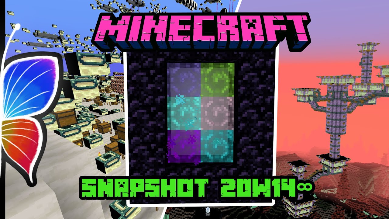 Minecraft Snapshot 20w14∞ - WSZYSTKO dodane. NIESKOŃCZONOŚĆ nowych wymiarów - Prima Aprilis 2020