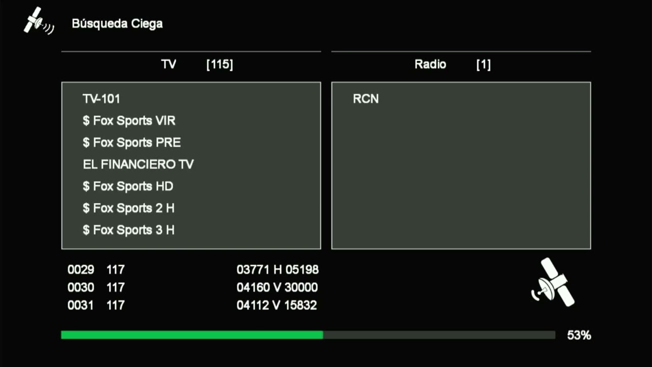 Satelitemania | Canales Edusat 117W | Escaneo Ciego