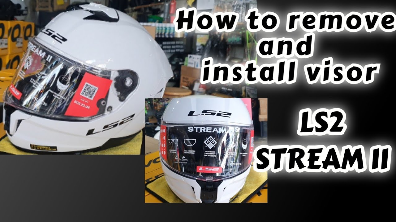 How to remove and install visor| LS2 STREAM II 