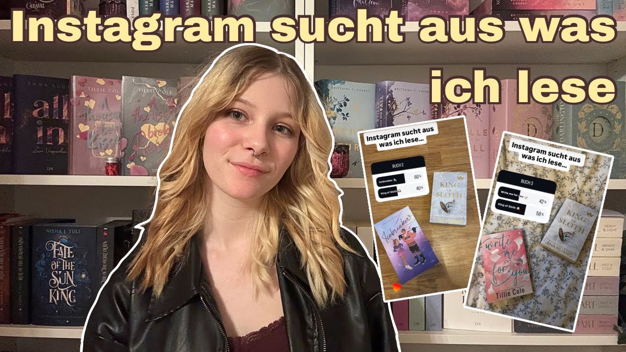 Instagram sucht aus was ich lese 📱📚 | Reading Vlog