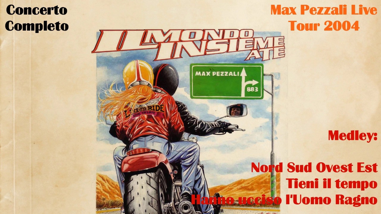 Max Pezzali Live Tour 2004: Medley (Nord Sud Ovest Est,Tieni il tempo,Hanno ucciso l'Uomo Ragno)