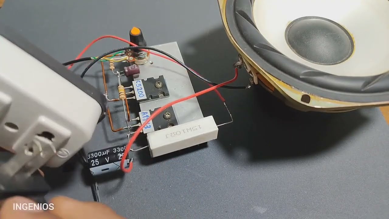 Como hacer Amplificador con los transistores C5200 y A1943
