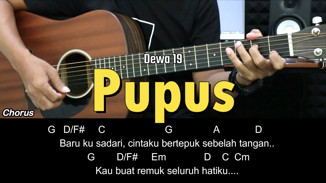 Pupus - Dewa 19 | Tutorial Chord Gitar Mudah dan Lirik