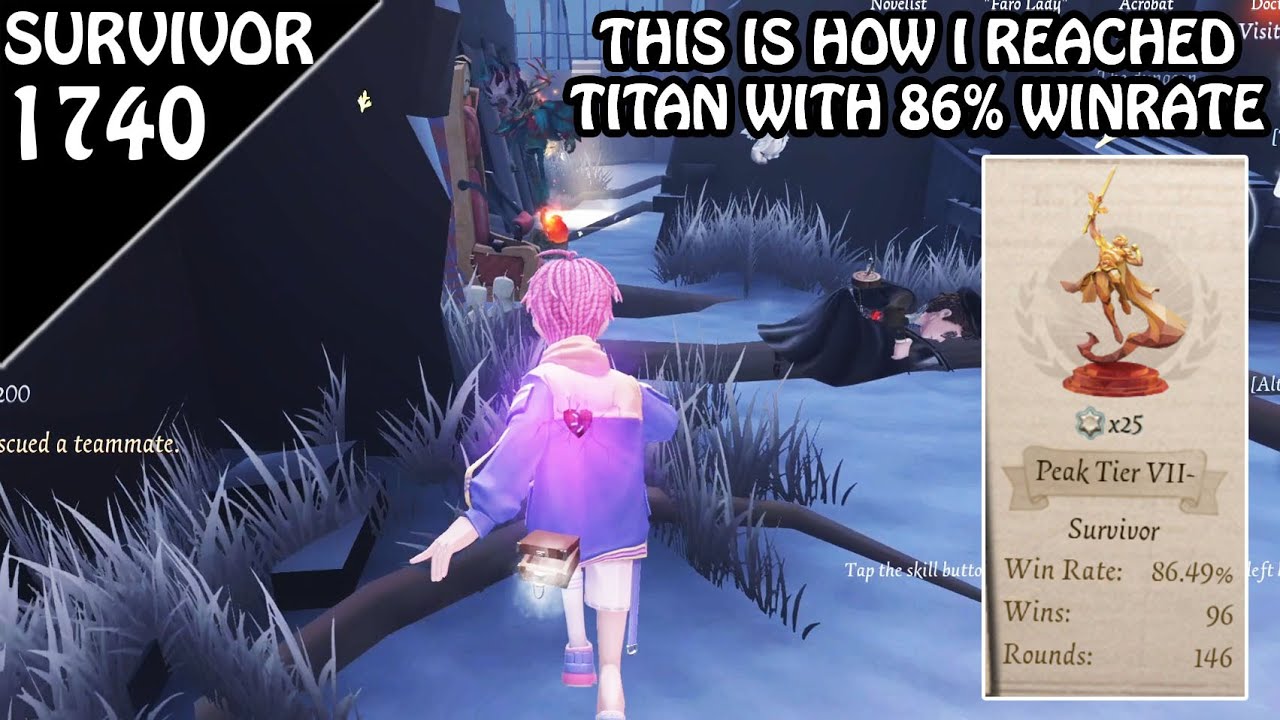 Highest Titan Winrate I've ever got - #identityv