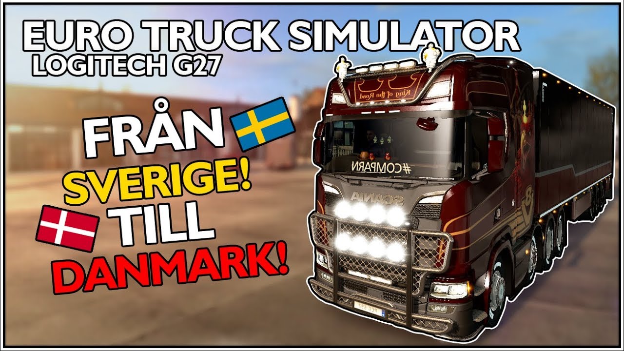 EURO TRUCK SIMULATOR 2 SVERIGE! - HAN SOVER MITT I VÄGEN! - Logitech G27