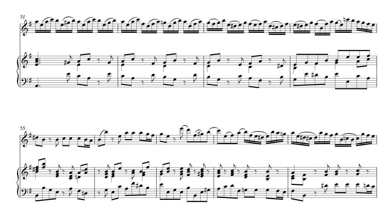 헨델 플루트 소나타 1번 e minor, handel flute sonata no 1, accompaniment,