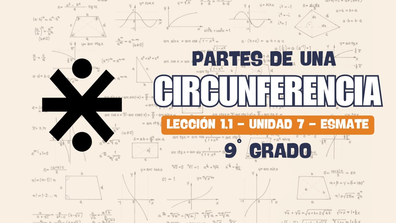 Partes de la Circunferencia ✏️ | Radio, Arco, Diámetro y Cuerda | ESMATE 2025 Unidad 7 Lección 1.1