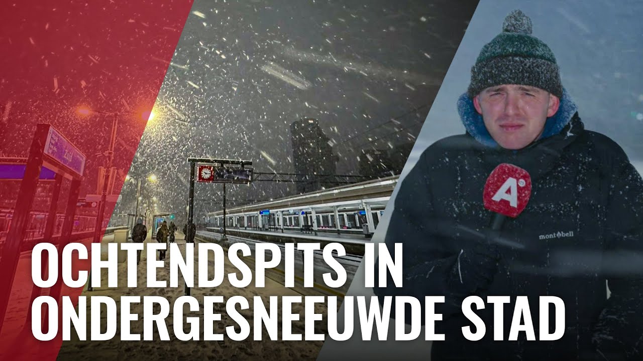 LIVE: Code oranje, sneeuw in Amsterdam