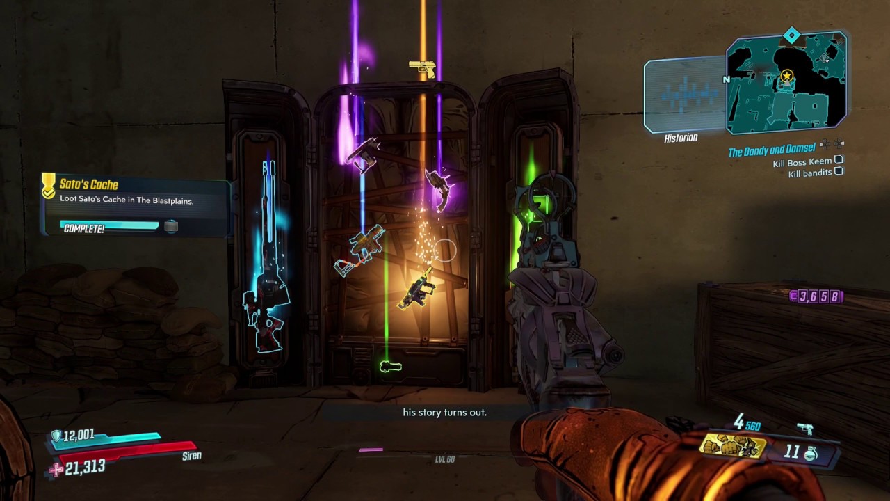 The Blastplains Sato's Cache Crew Challenge Location - Borderlands 3 Bounty of Blood DLC