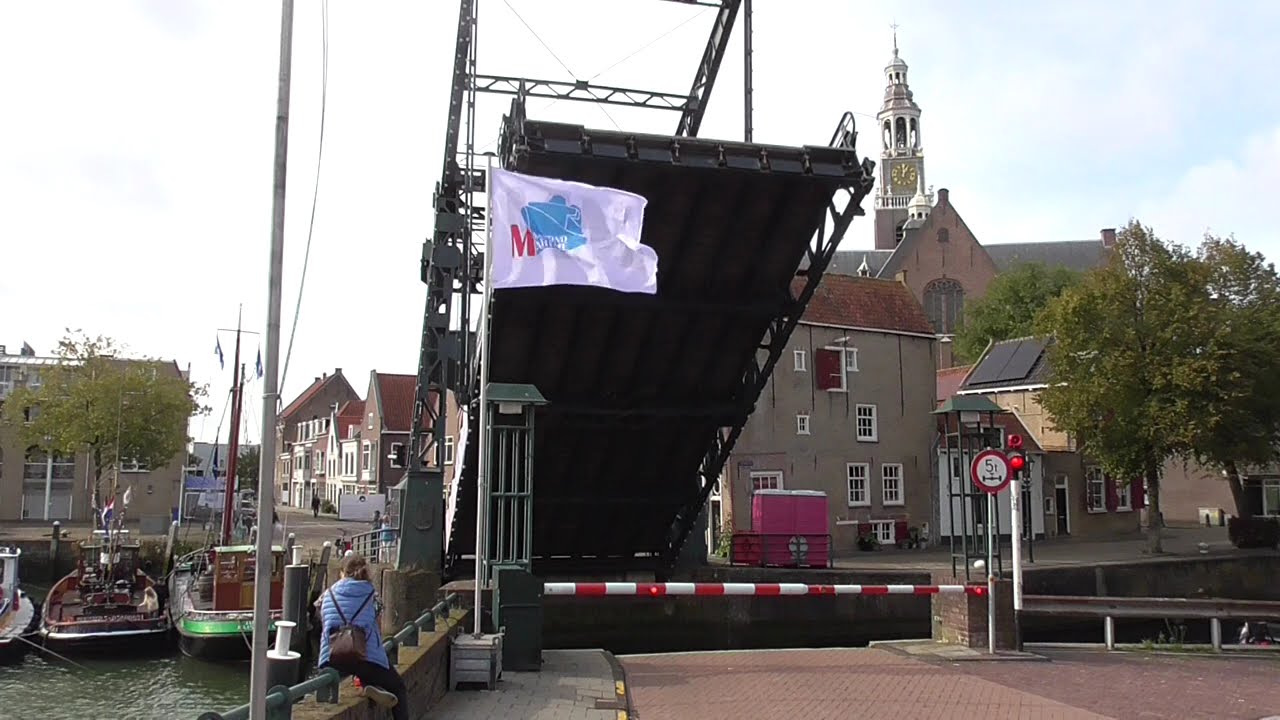 Brugopening Schansbrug Maassluis Ophaalbrug Drawbridge/ Pont Levis/ Klappbrücke
