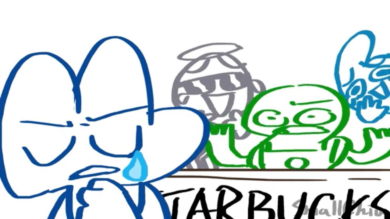 Четыре заказывает бургер в Starbucks | Анимация BFDI