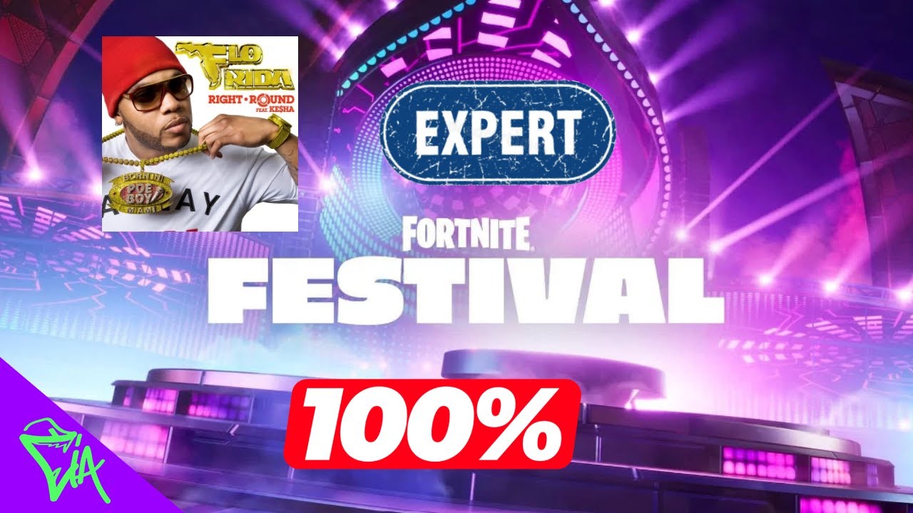 RIGHT ROUND 100% EXPERT FLAWLESS LEAD/VOCAL/BASS #fortnitefestival #florida #kesha #gaming #100TCIA