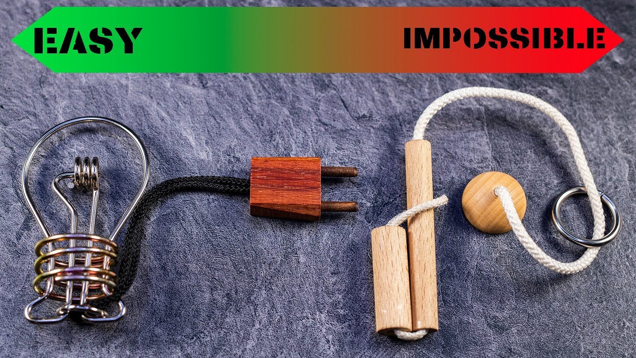 5 Rope Puzzles - Dead EASY to SUPER DIFFICULT!