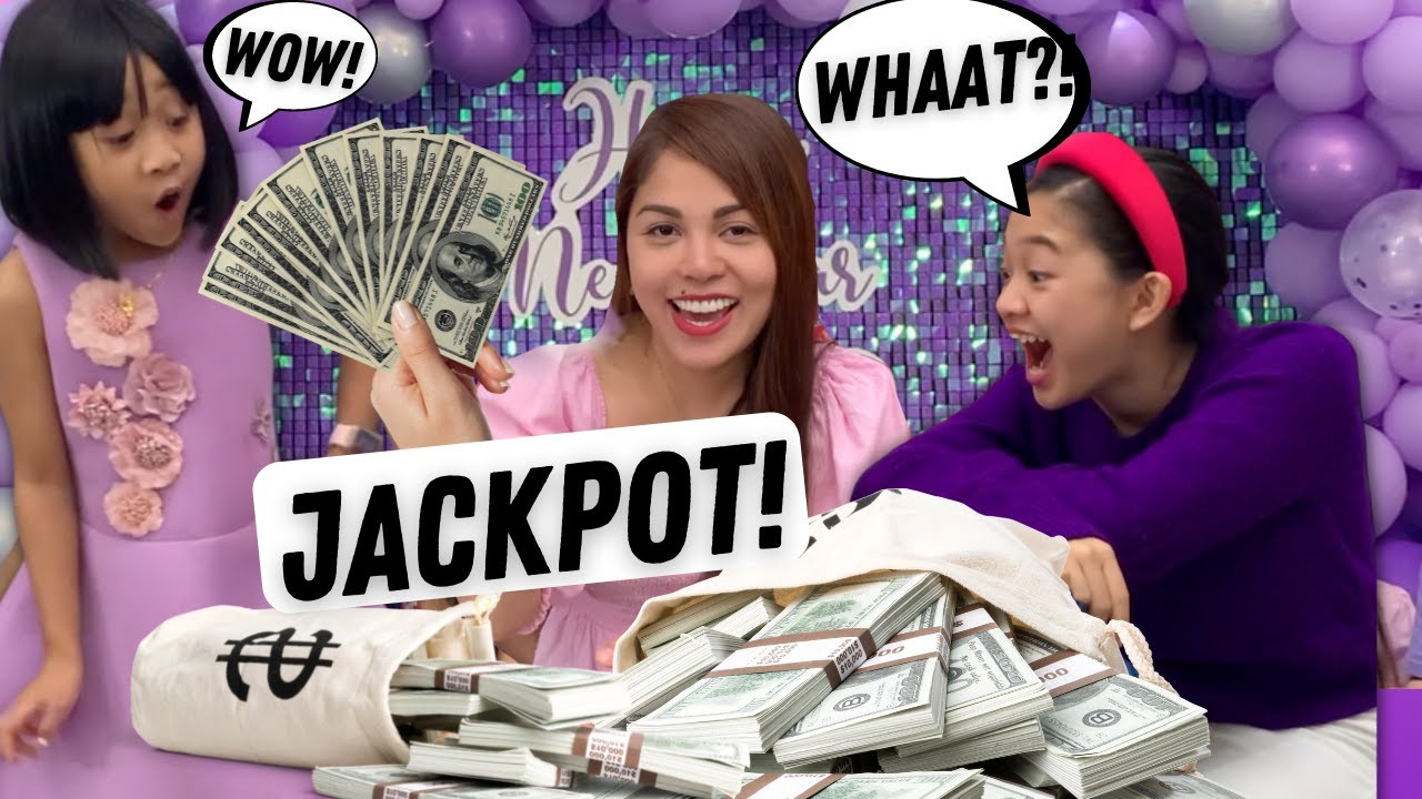SCOOP THE MONEY CHALLENGE! (What We Did On New Year's Day) ⎮Rhon & Pinchy Family