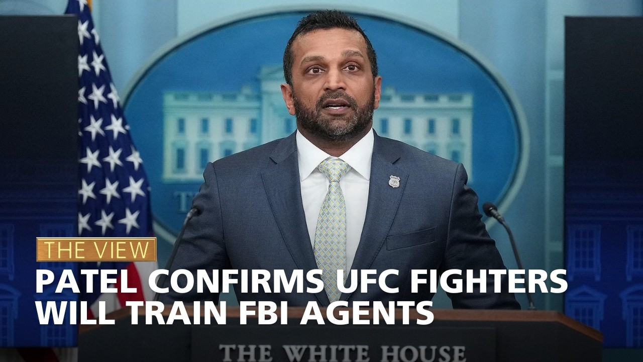 Patel Confirms UFC Fighters Will Train FBI Agents | The View