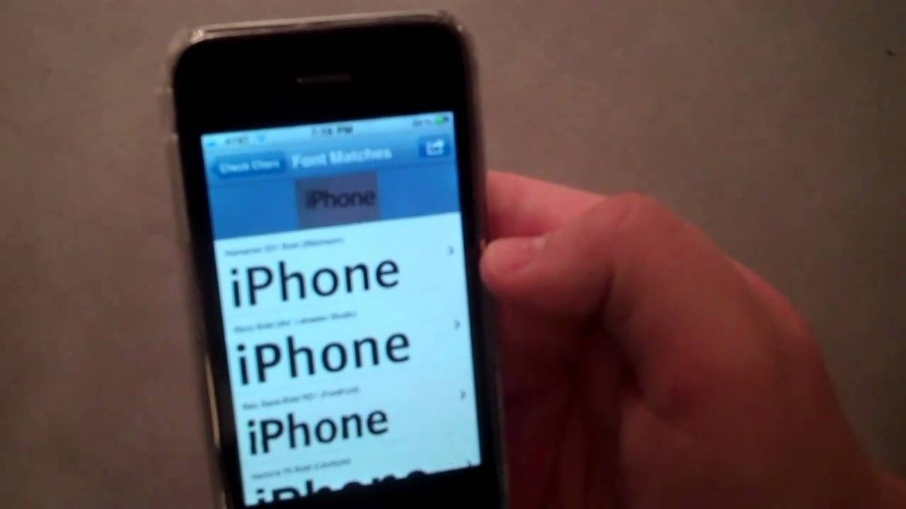 TiP iPhone App Review: WhatTheFont (graphic designers, take note!)