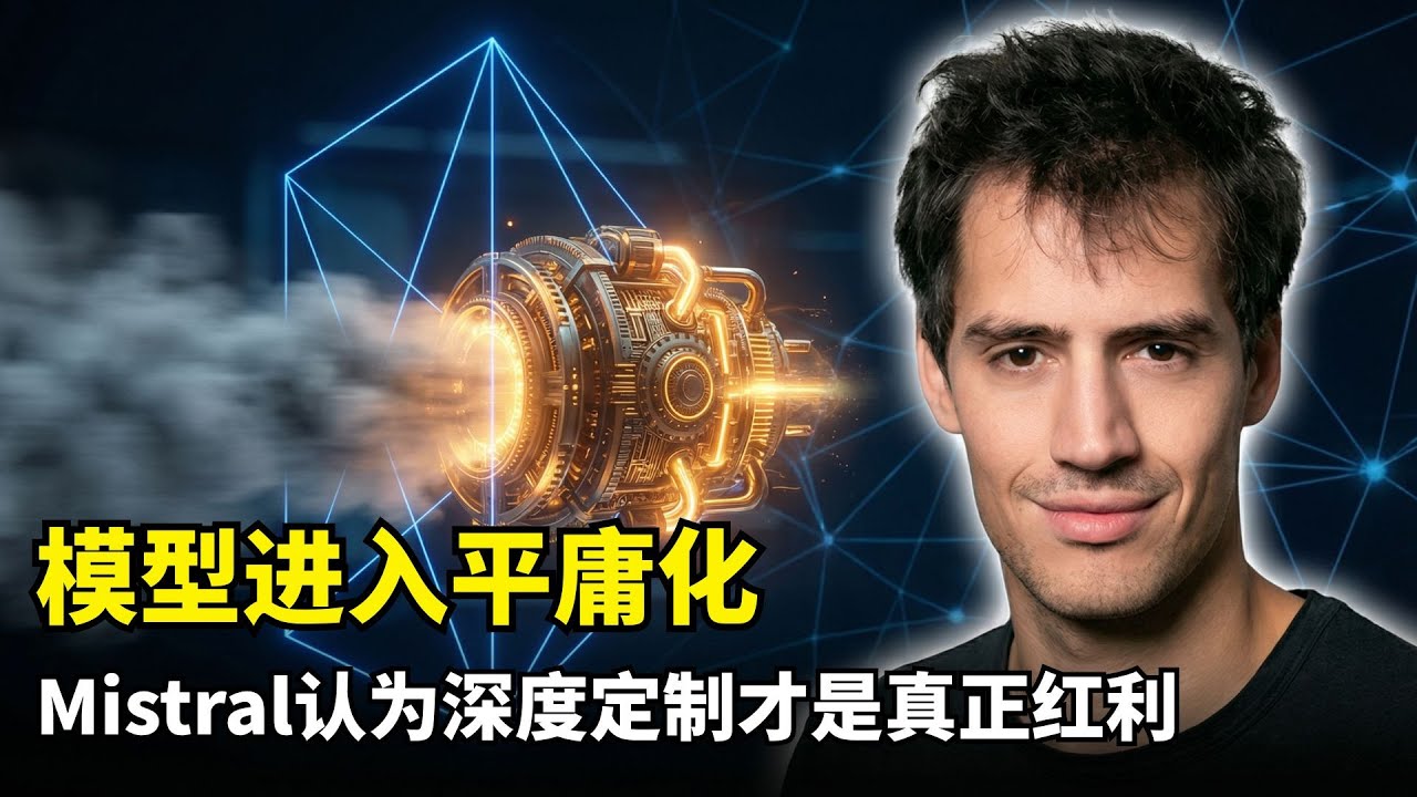 【商业】基础模型走向平庸化 | Mistral创始人亚瑟 | 垂直领域专业化 | 开源模型优势 | AI Agent | 软件架构重构 | 主权AI战略 | 工业4.0大脑 | ASML | 长期主义
