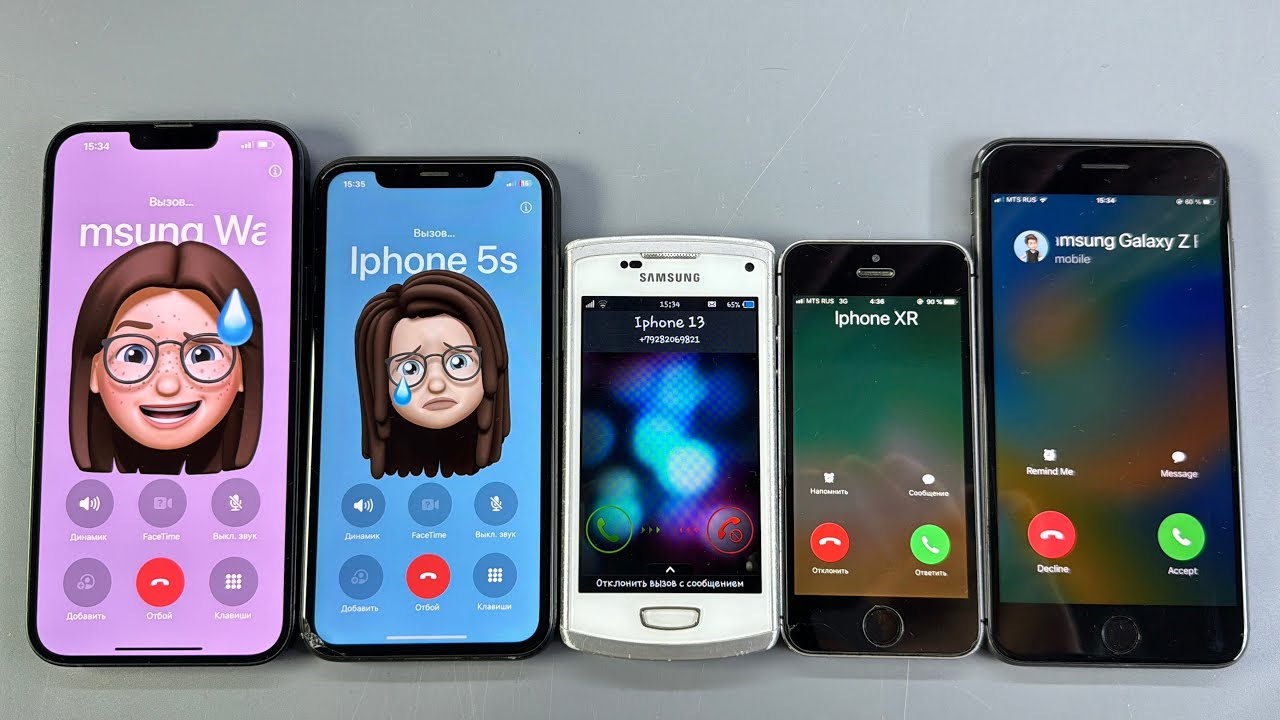 Samsung Wave3 vs IPhone 5S incoming Call IPhone 8+ /Iphone XR /iPhone 14+ 