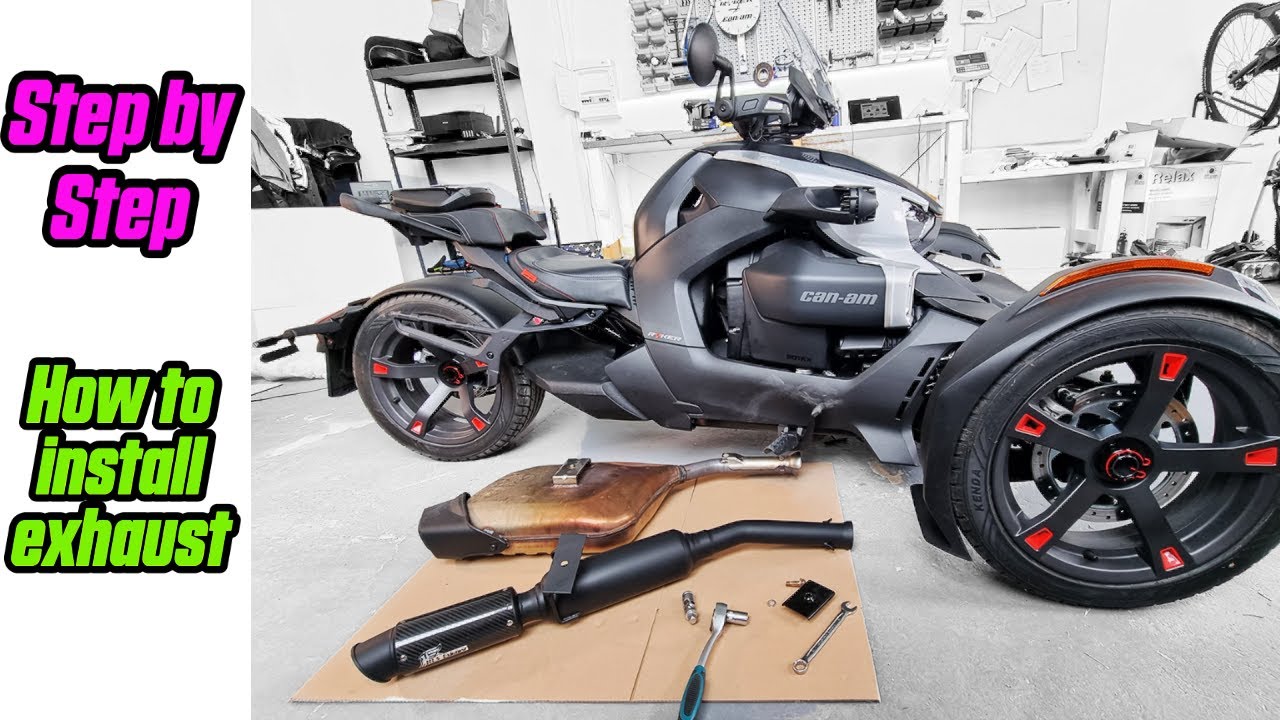 How to Install Exhaust on Can-Am RYKER | MartinTheVlogger Can Am Motorcycles parts and Accessories