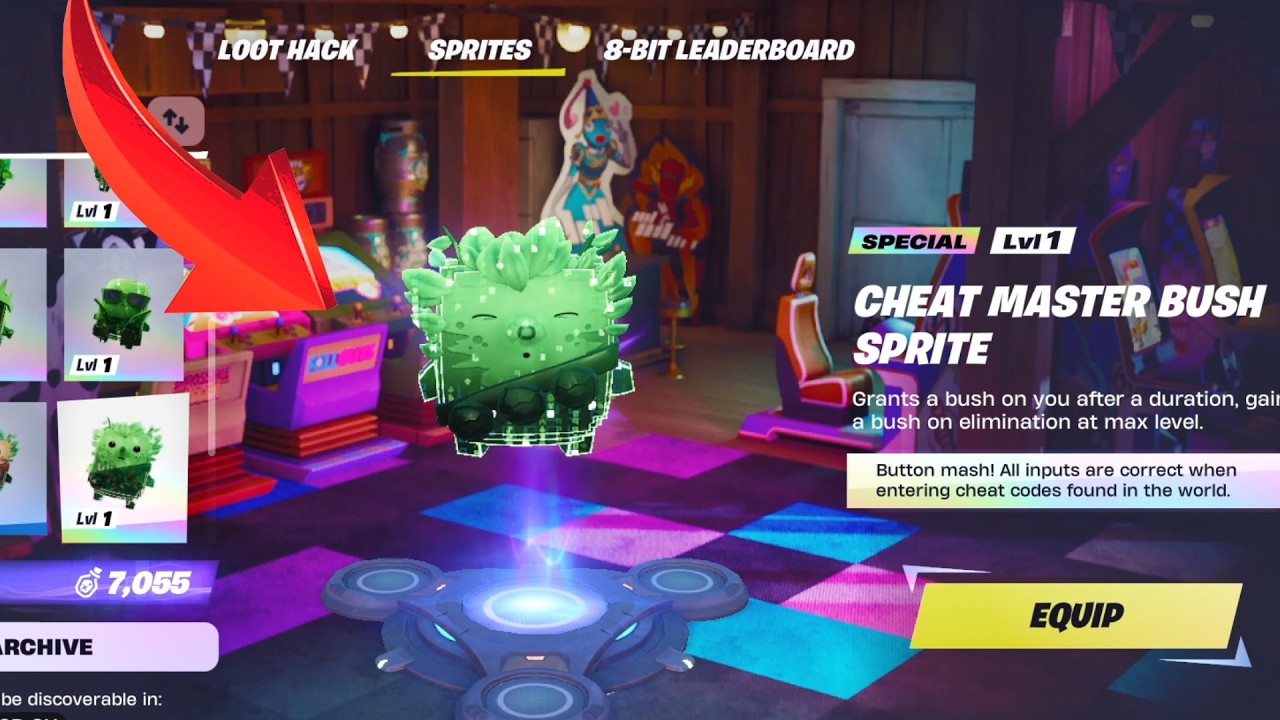 HOW TO GET *CHEAT MASTER BUSH* SPRITE &mdash; Fortnite Chapter 7 Season 4