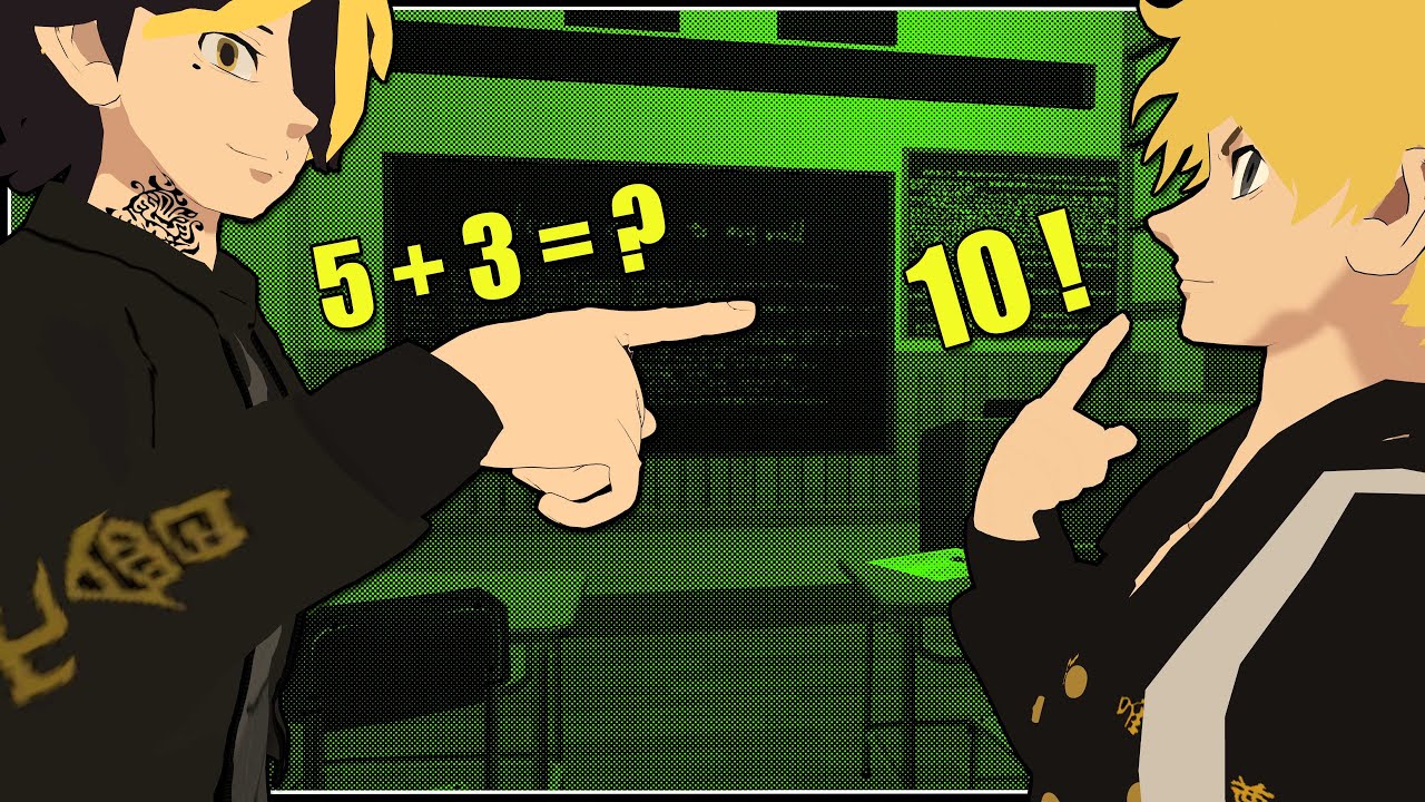 Kazutora ensinando matematica para o Takemichi !!! (TOKYO REVENGERS VR)