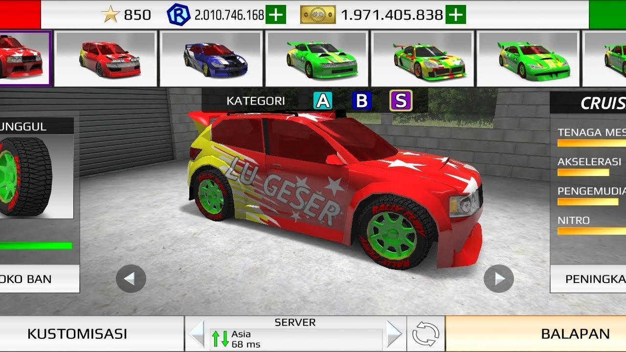 hasil copy akun sultan #rallyfury