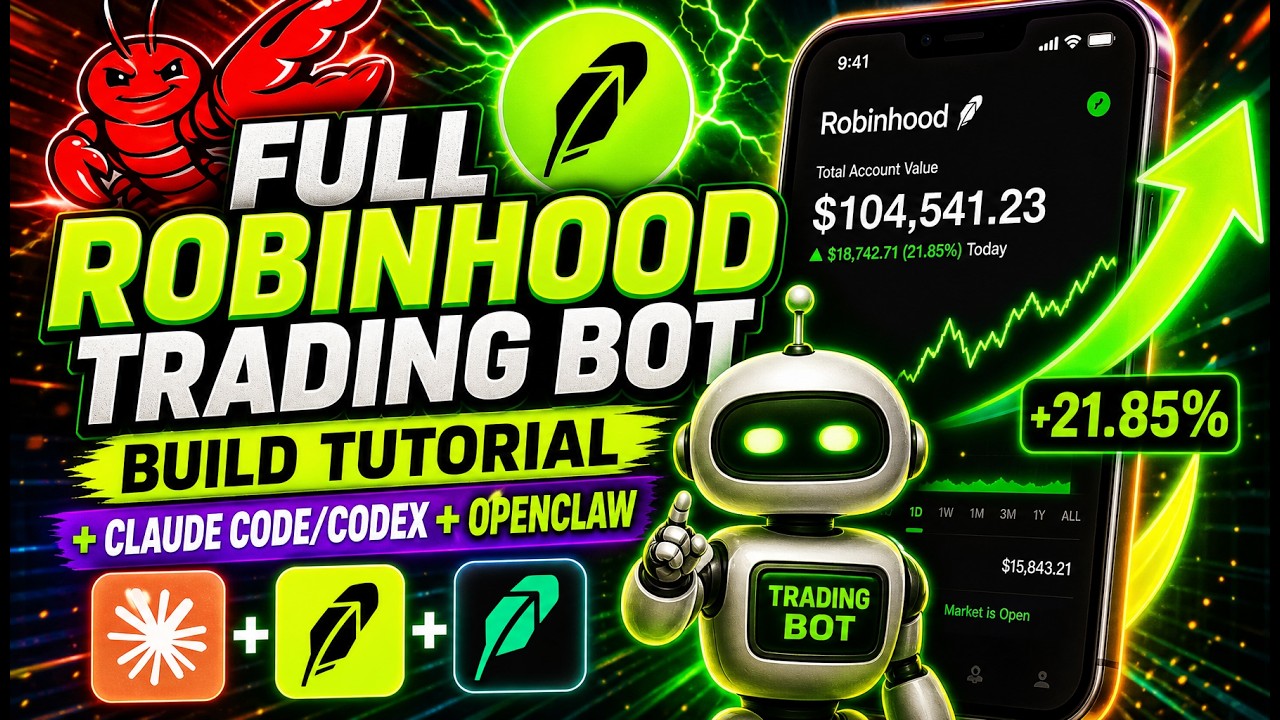 Полное руководство по созданию торгового бота для Robinhood + код/кодекс Клода + Openclaw
